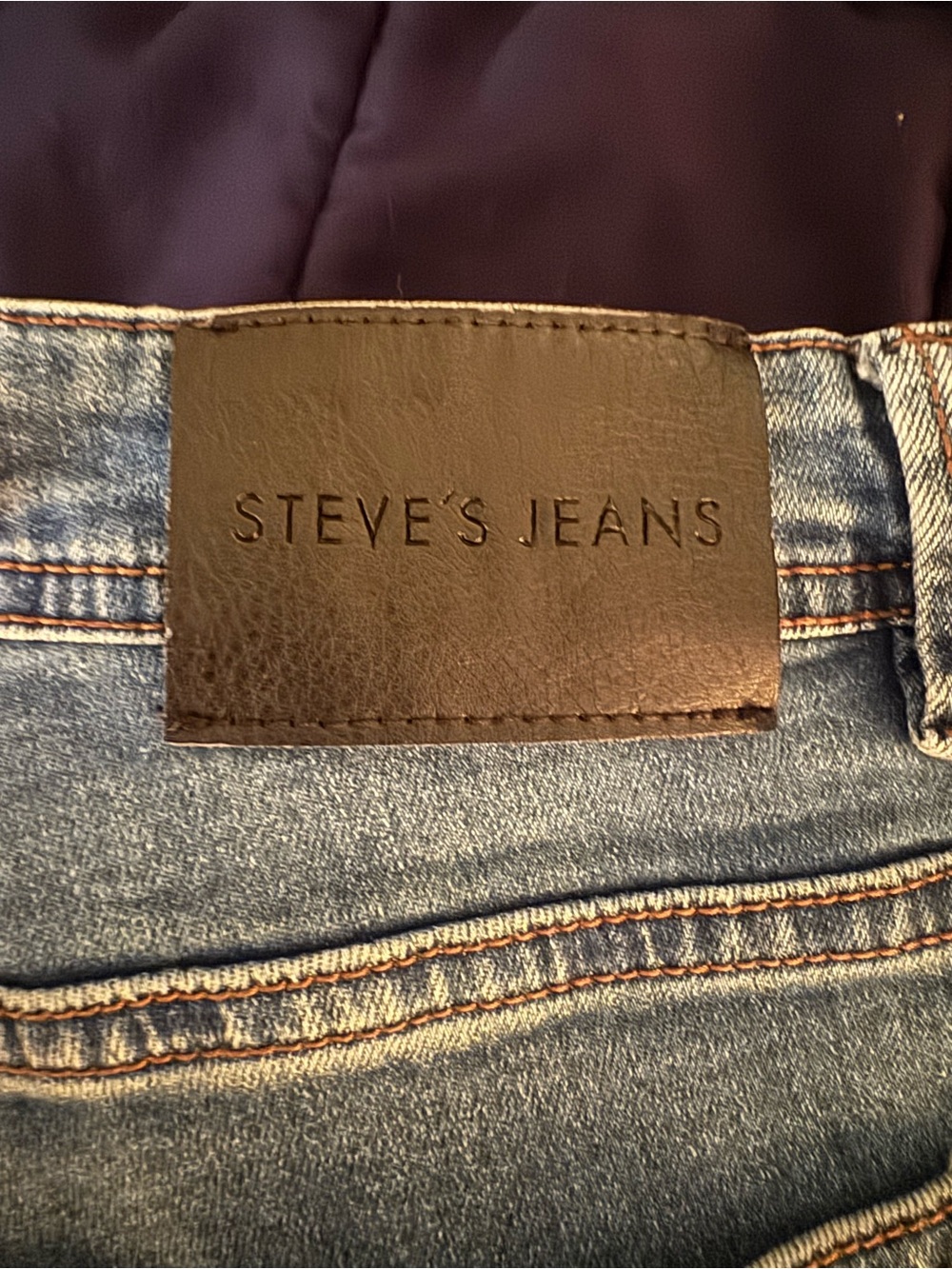 Men's Straight Fit Denim Jeans in Faded Blue - Picture 2 of 3